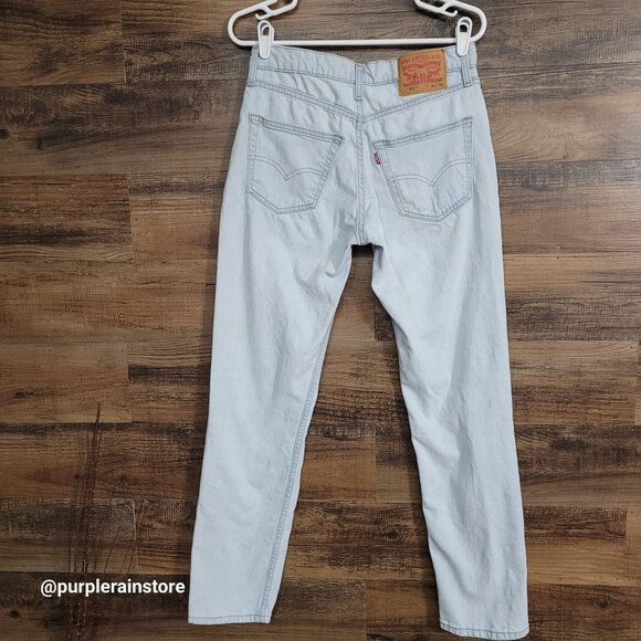 Levi's Jeans 31x32 Measures 30x31 Slim Fit 511 Light Wash Hipster Streetwear - Picture 2 of 12